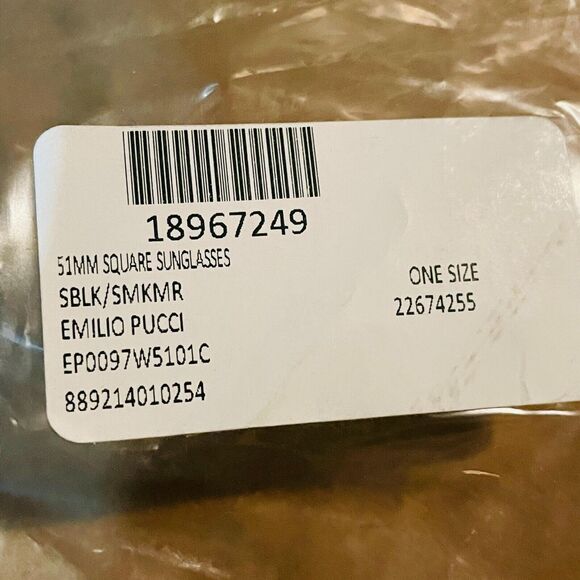 Emilio Pucci 51mm Square Sunglasses and Case NEW - Picture 5 of 7